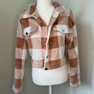 Buffalo Plaid Cropped Jacket